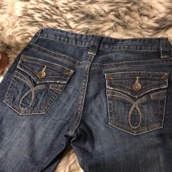 Calvin Klein Lean Bootcut Jeans Low Rise - Picture 4 of 4